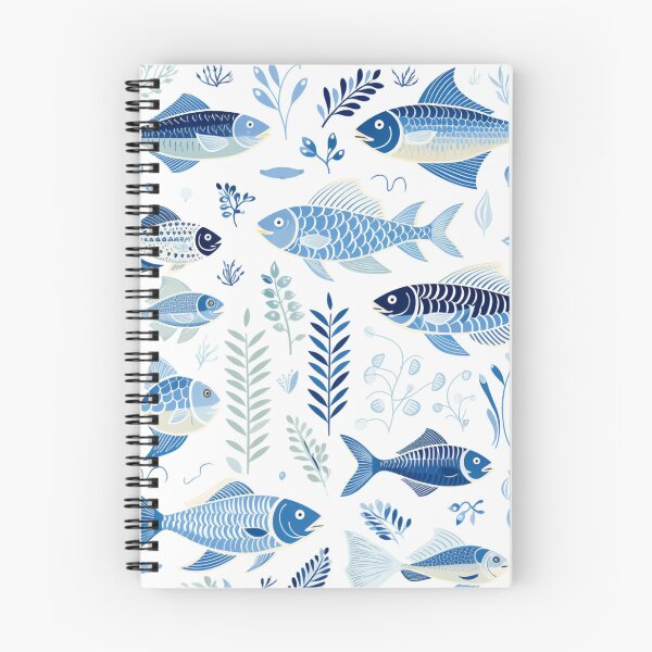 Item preview, A Simple and Clean Blue Fishy, Flora and Fauna Gathering designed and sold by BeHappyGoLucky.