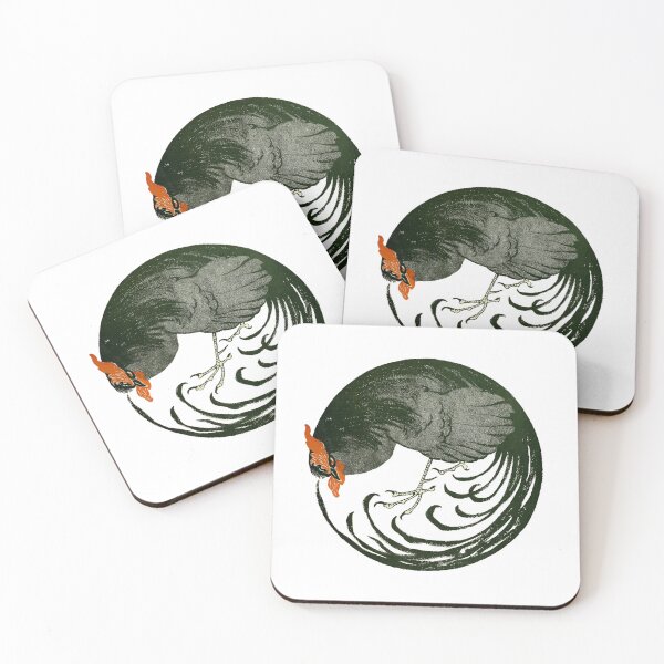 Item preview, Black rooster in circular posture designed and sold by portokalis.