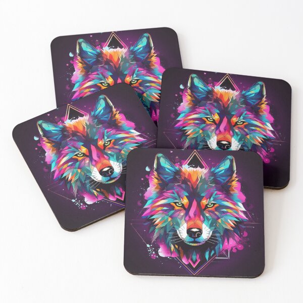 Item preview, neon wolf no. 1  designed and sold by Sylwia Kuc.