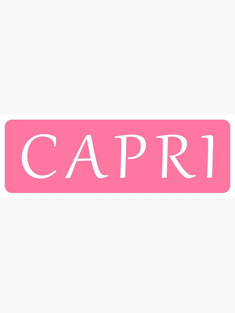 Capri  Name Art Print