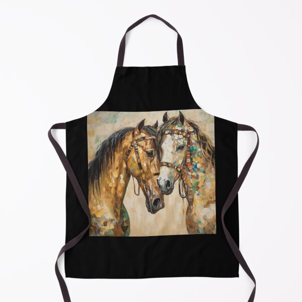 Item preview, Equine Serenade: A Klimt-inspired Equestrian Embrace, The Kiss - inspired by Gustav Klimt designed and sold by EmeraldeaArt.