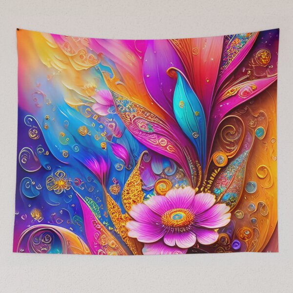 Item preview, Pink Floral Flourish  designed and sold by KirstenStar.