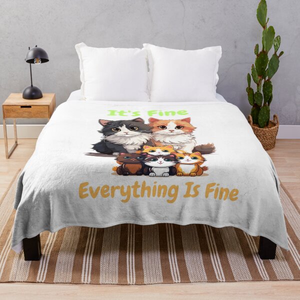 Item preview, It's Fine I'm Fine Everything Is Fine Family Cat designed and sold by SztylishDesigns.