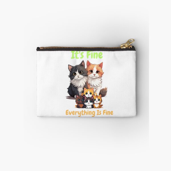 Item preview, It's Fine I'm Fine Everything Is Fine Family Cat designed and sold by SztylishDesigns.
