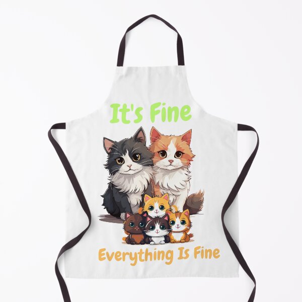 Item preview, It's Fine I'm Fine Everything Is Fine Family Cat designed and sold by SztylishDesigns.