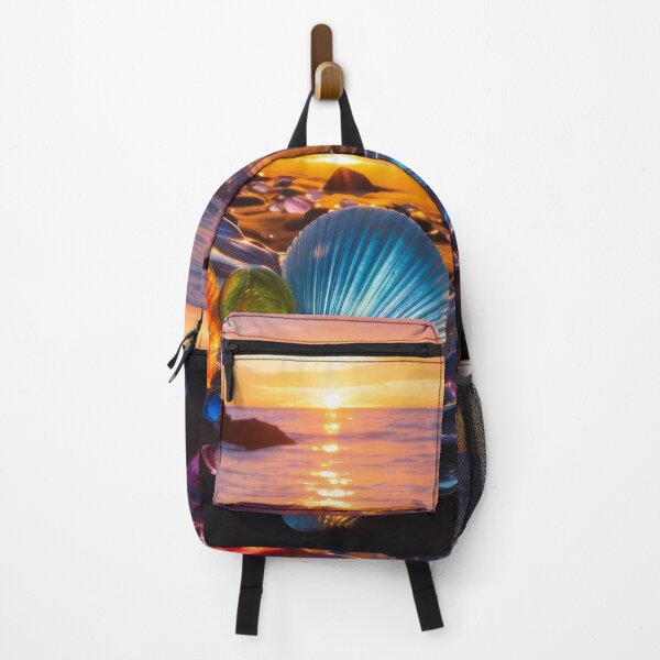 Item preview, Glass pebbles and seashells beach sunset. designed and sold by MargaretWiktor.