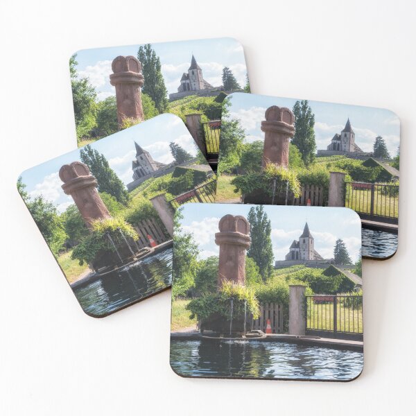 Item preview, Hunawihr Old Fountain and Church designed and sold by aaronchoi.
