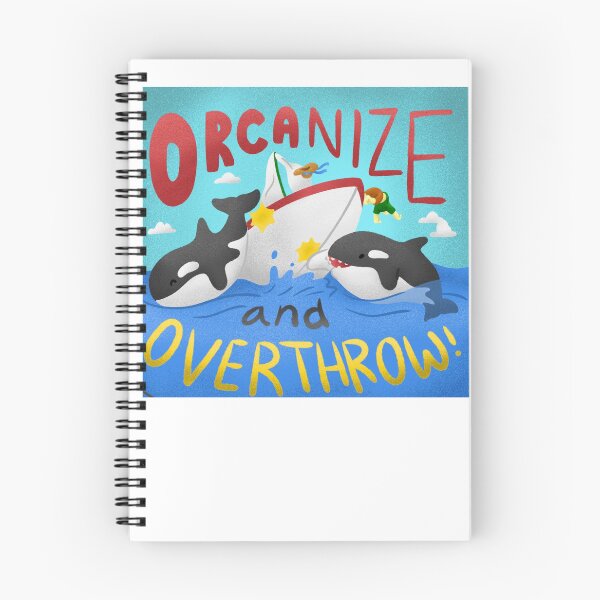 Item preview, ORCAnize & Overthrow - Orca Uprising Revolution - Killer Whales, Marine Biology, Yacht Attack designed and sold by raretshirtsuk.