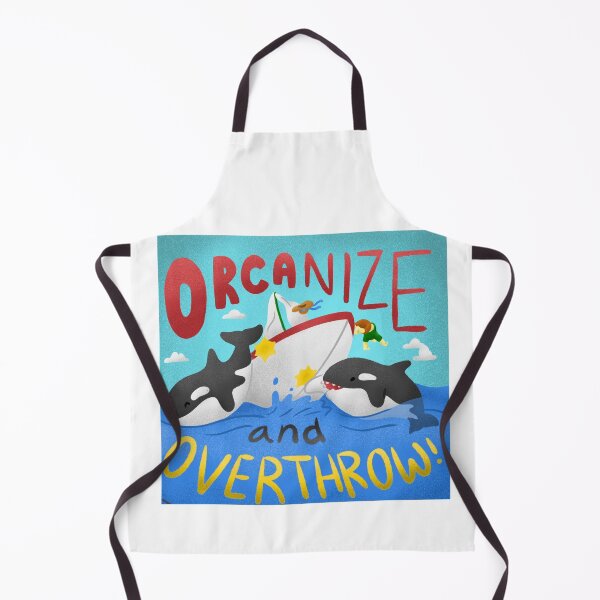 Item preview, ORCAnize & Overthrow - Orca Uprising Revolution - Killer Whales, Marine Biology, Yacht Attack designed and sold by raretshirtsuk.