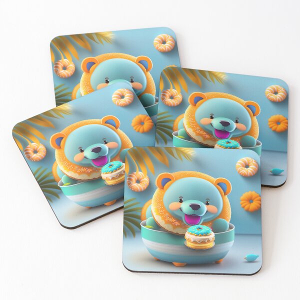 Item preview, Magical Bear loves eating donus designed and sold by Magical-bear.