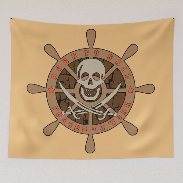 Item preview, Born to sail forced to work designed and sold by MayoVinylStore.