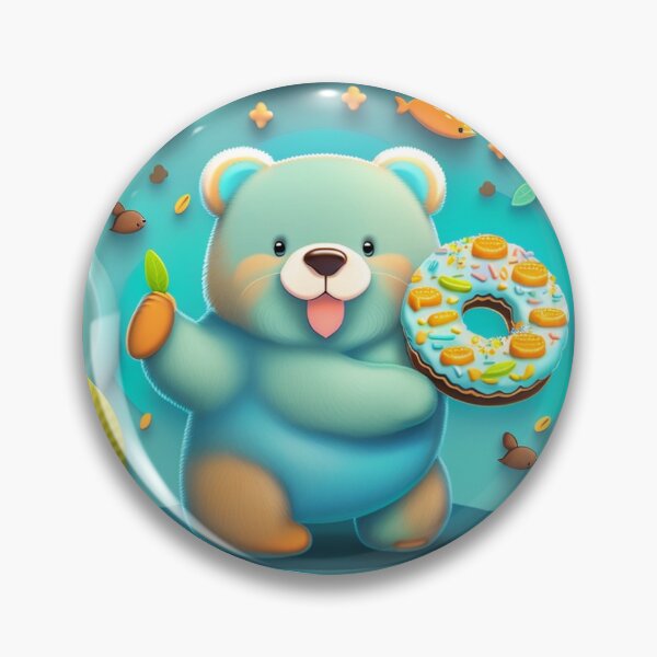 Item preview, Bear and donuts Whimsical designed and sold by Magical-bear.