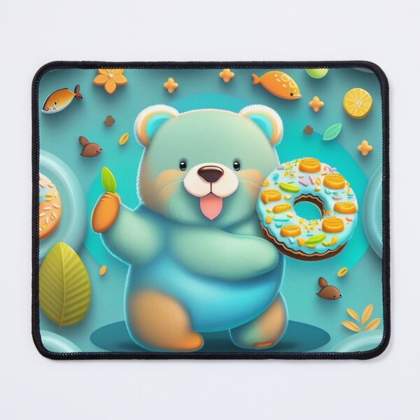 Item preview, Bear and donuts Whimsical designed and sold by Magical-bear.