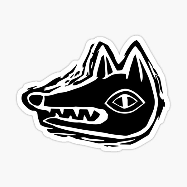 Item preview, Linocut Coyote Head designed and sold by reindeerage.