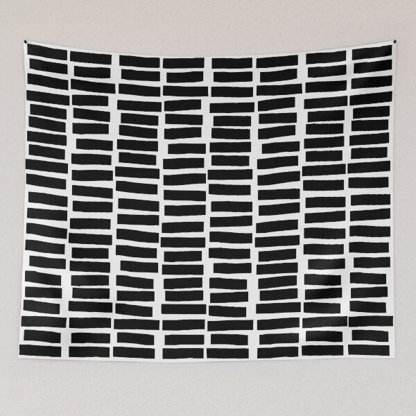 Item preview, Black and White Lines and Stripes in Rows designed and sold by OneThreeSix.