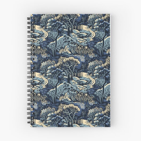 Item preview, Whispering Woods: A Linocut Style Tribute to Serene Forests designed and sold by RooTheCreative.