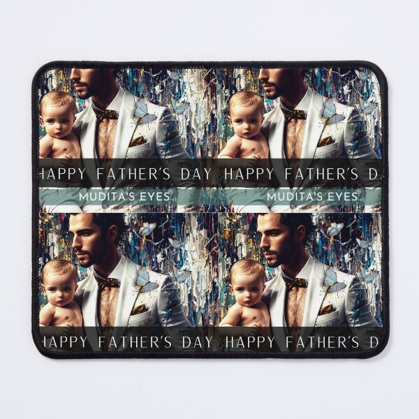 Item preview,  Beautiful " Happy Father's Day" Angelic  Father and Baby  Sticker designed and sold by MuditasEyes.