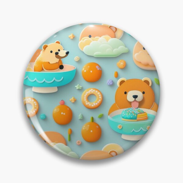 Item preview, Bear + Donut = Happy days! designed and sold by Magical-bear.
