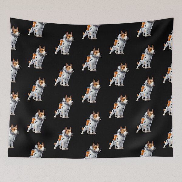 Item preview, DOGRONAUT cute dog astronaut space dog puppy space suit designed and sold by w1ckerman.