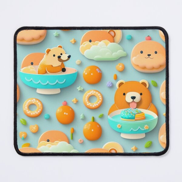 Item preview, Bear + Donut = Happy days! designed and sold by Magical-bear.
