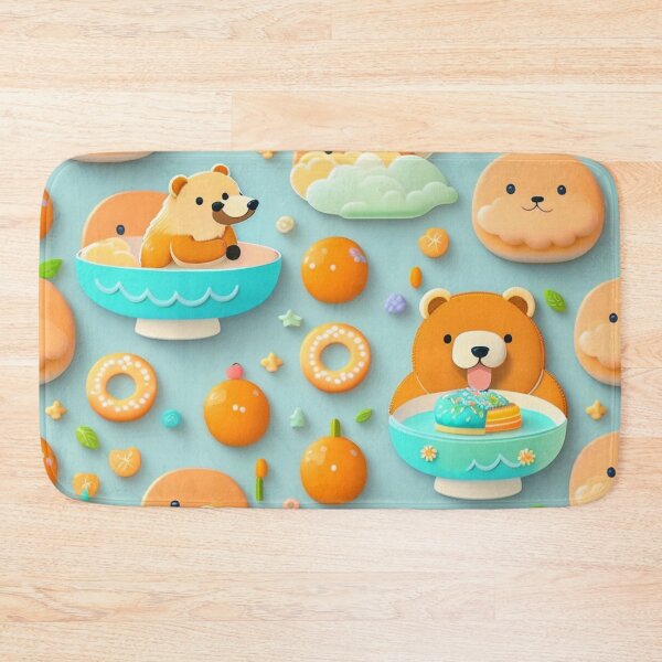 Item preview, Bear + Donut = Happy days! designed and sold by Magical-bear.