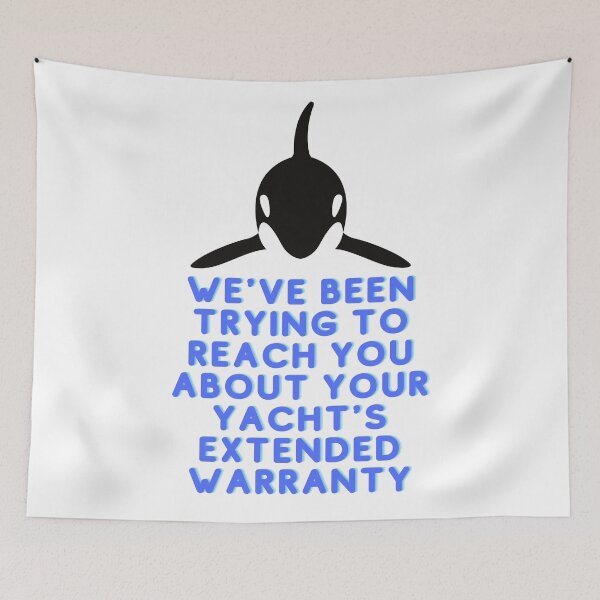 Item preview, Orca Yacht Extended Warranty Funny Joke - Killer Whales Uprising Revolution, Marine Biology, Attack designed and sold by raretshirtsuk.