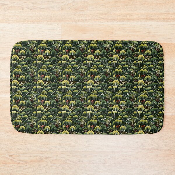 Item preview, Enchanted Grove: A Linocut Style Symphony of Forest Magic designed and sold by RooTheCreative.