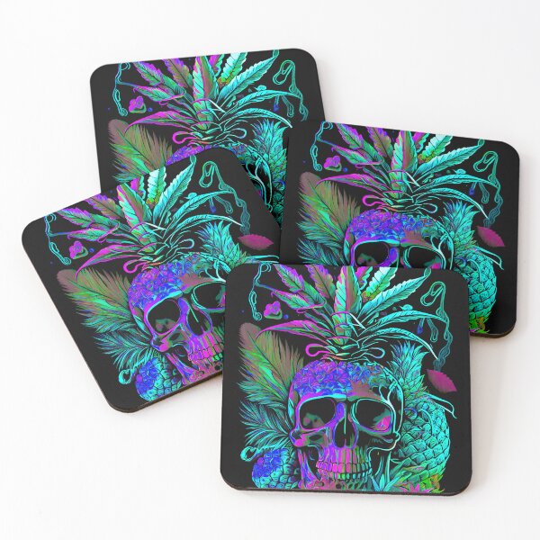 Item preview, Trippy Pineapple Skull designed and sold by MindWave THC.