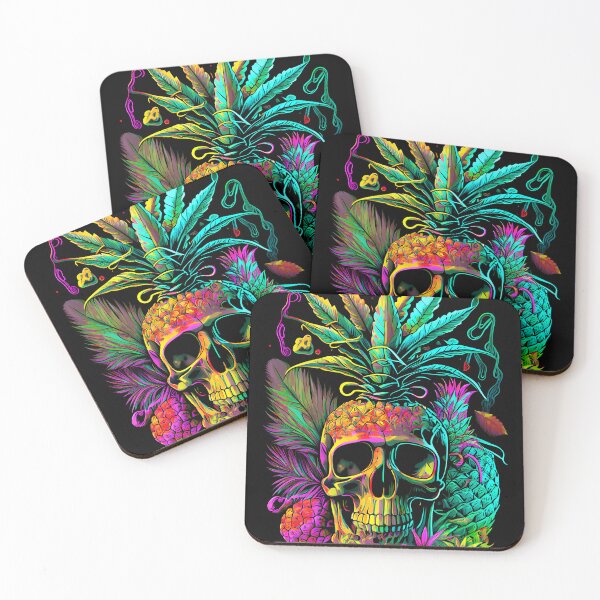 Item preview, Trippy Pineapple Skull designed and sold by MindWave THC.