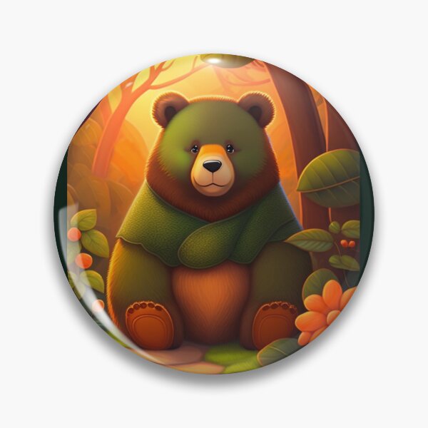 Item preview, A cute bear in the middle of Jungle  designed and sold by Magical-bear.