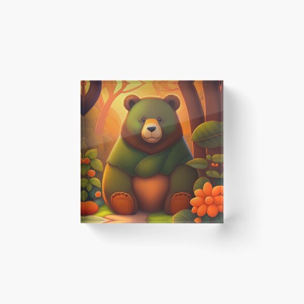 Item preview, A cute bear in the middle of Jungle  designed and sold by Magical-bear.