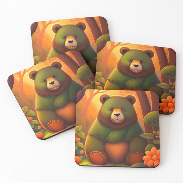 Item preview, A cute bear in the middle of Jungle  designed and sold by Magical-bear.