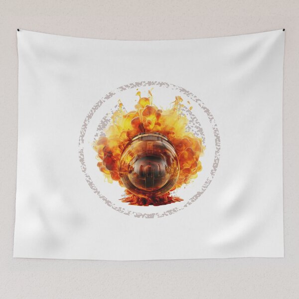 Item preview, Abstract representations of radiation Airplane Burning designed and sold by Redjakkal.