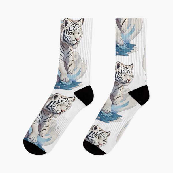 Item preview, cute white tiger designed and sold by AP.