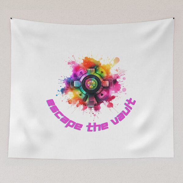 Item preview, Escape the Vault, vault covered in color blotches  designed and sold by Redjakkal.