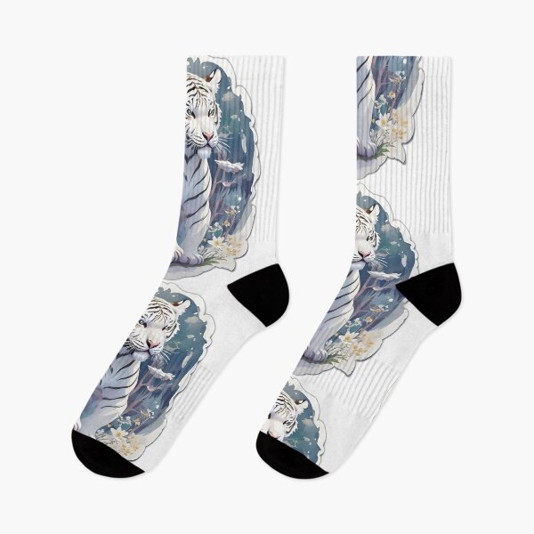 Item preview, cute white tiger designed and sold by AP.