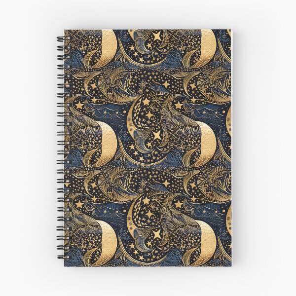 Item preview, Celestial Serenade: A Linocut Style Ode to Moonlit Nights designed and sold by RooTheCreative.