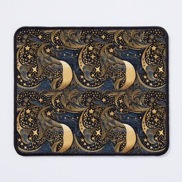 Item preview, Celestial Serenade: A Linocut Style Ode to Moonlit Nights designed and sold by RooTheCreative.
