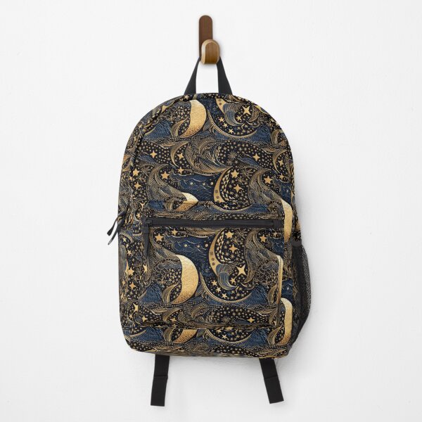 Item preview, Celestial Serenade: A Linocut Style Ode to Moonlit Nights designed and sold by RooTheCreative.