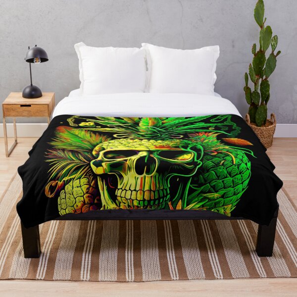 Item preview, Cráneo de piña trippy designed and sold by MindWave THC.