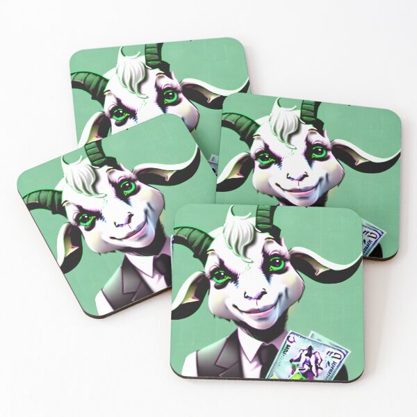 Item preview, smiling-rich-goat-with-dollar-bills-as-background-wallpaper-663075112 designed and sold by tileartwork.