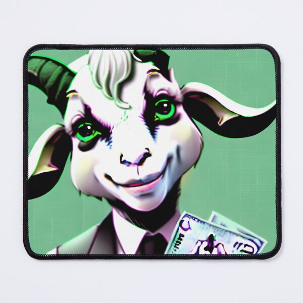 Item preview, smiling-rich-goat-with-dollar-bills-as-background-wallpaper-663075112 designed and sold by tileartwork.