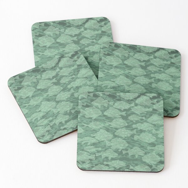 Item preview, Dappled Fish Parade Underwater Soft Green Repeat 5748 designed and sold by Art in My Loft.