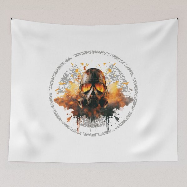 Item preview, Radiation and Mask with fire designed and sold by Redjakkal.