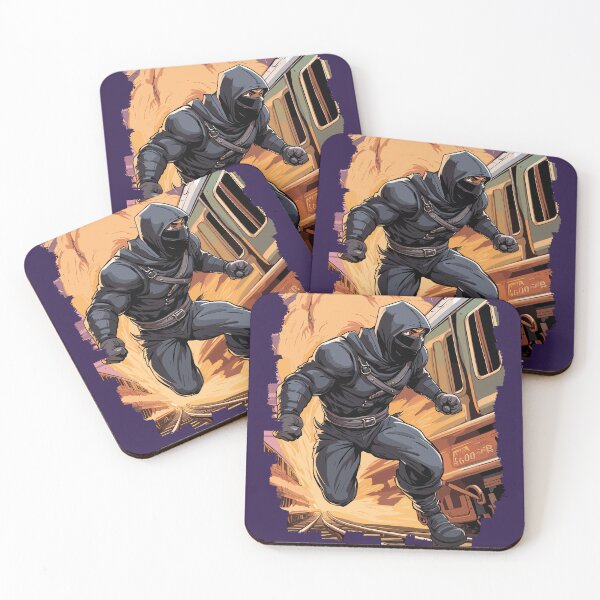 Item preview, Smoke and Steel: a Ninja hopping off the train  designed and sold by venezuel4n.