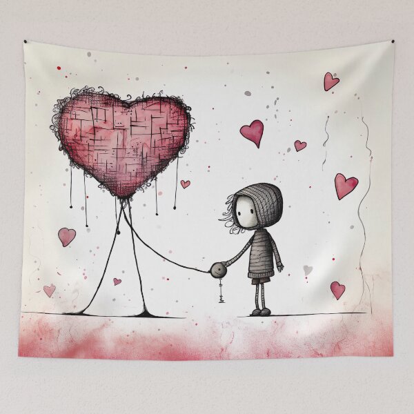 Item preview, Lone stickfigure love designed and sold by miss-keysmash.
