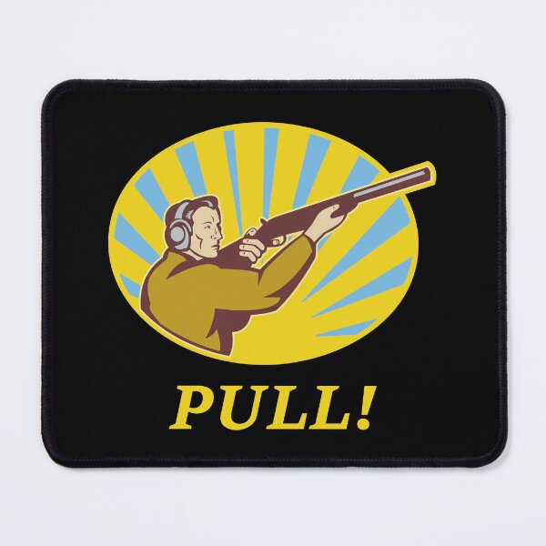 Item preview, Skeet Shooting PULL Clay Pigeon Retro Trap Shooter designed and sold by StoneCrowDesign.