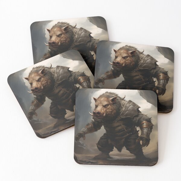 Item preview, Fierce Boar Warrior designed and sold by PrintifyWorld.