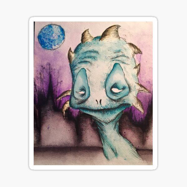 Item preview, Little Green Alien designed and sold by Prettayboyart.