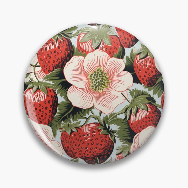 Item preview, Berrylicious Delights: Blossoming Strawberries designed and sold by RooTheCreative.